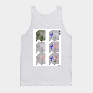 Chapulco green infrastructure in urban puebla city ecopop landscape map design Tank Top